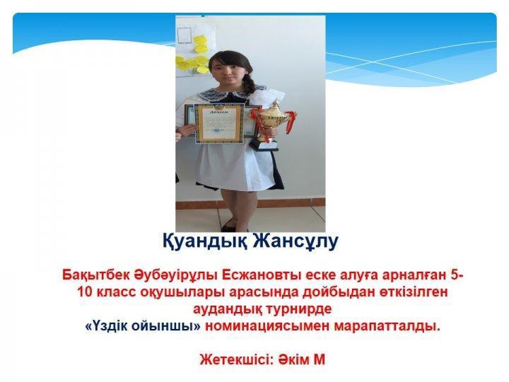 Жетістіктер
